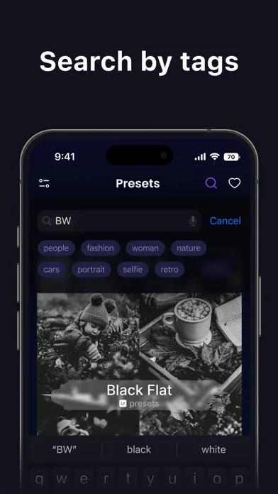 Zrzuty ekranu Presets for Photos・Filters