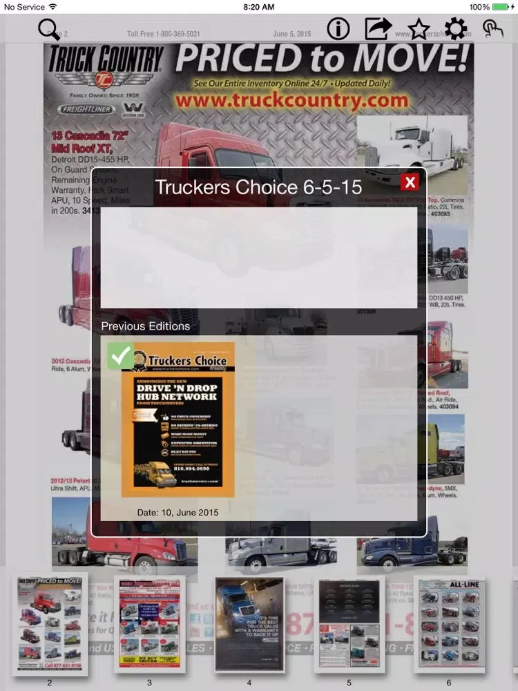 ภาพหน้าจอของ Truckers Choice iPad 