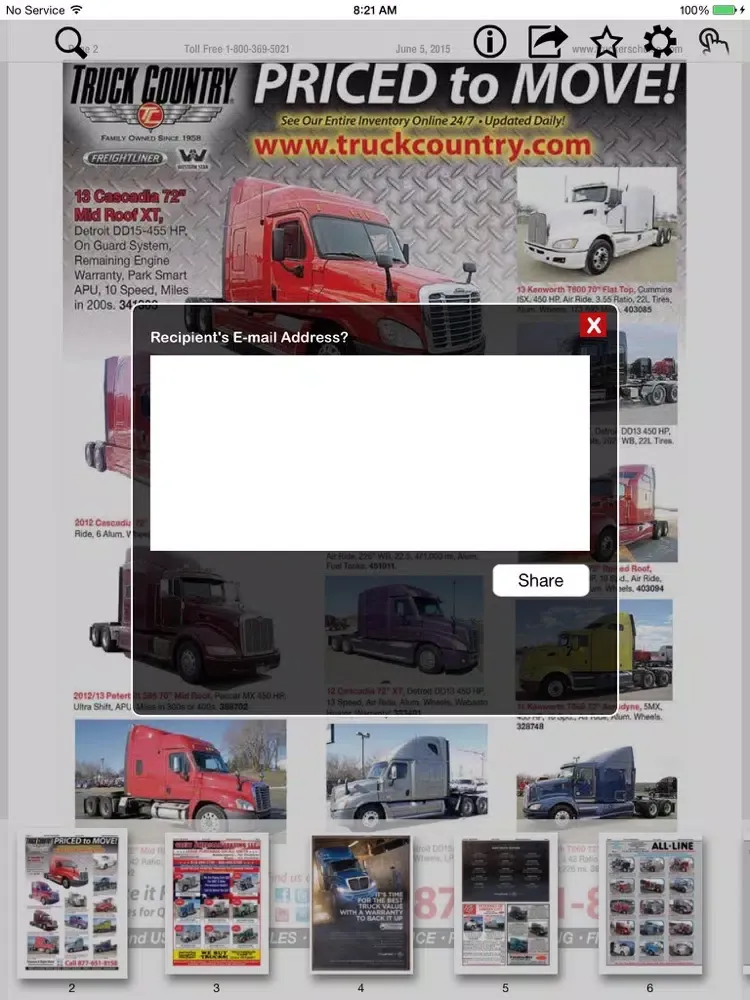 ภาพหน้าจอของ Truckers Choice iPad 