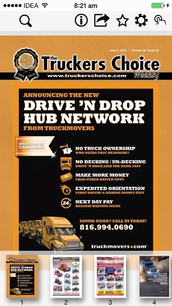 ภาพหน้าจอของ Truckers Choice