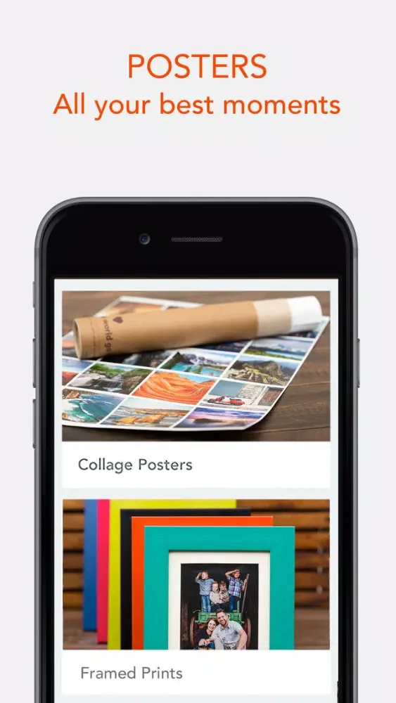 Tangkapan skrin ZoomIn Print Photos, Collage Posters and Calendars