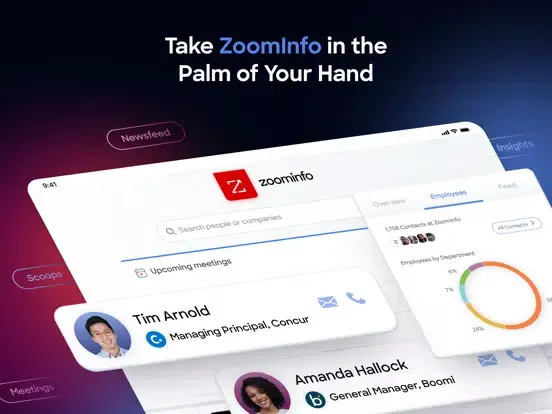 ZoomInfo iPad  Screenshots