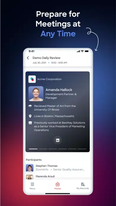 ZoomInfo Screenshots