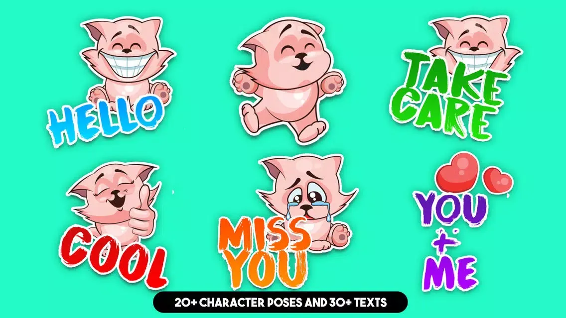Cute Cat Sticker Pack! Screenshots