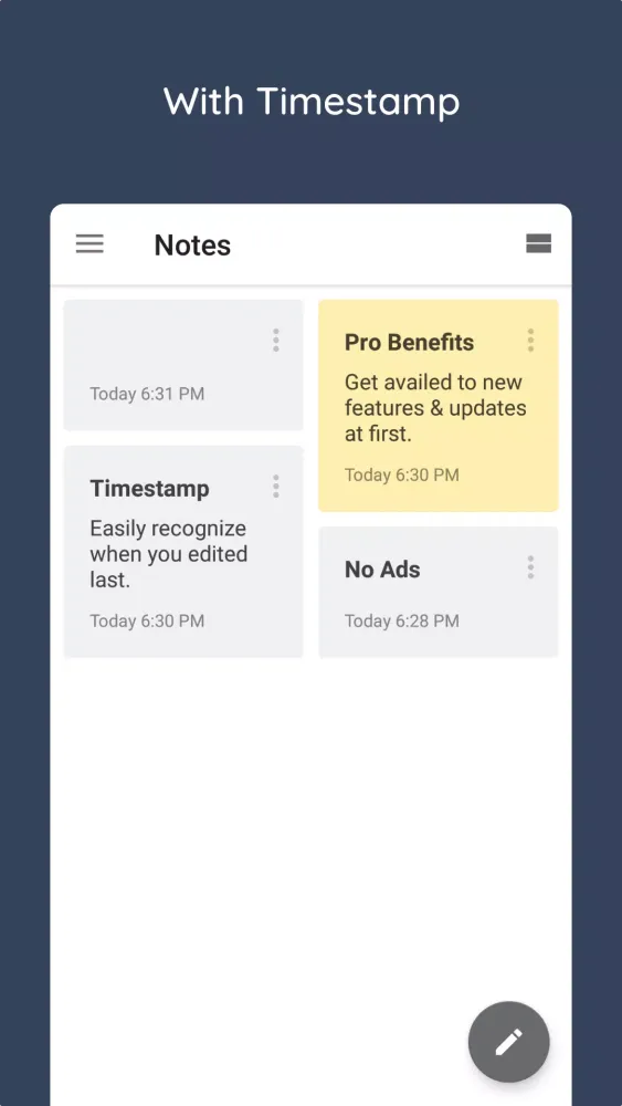 Zrzuty ekranu Notesonly Pro