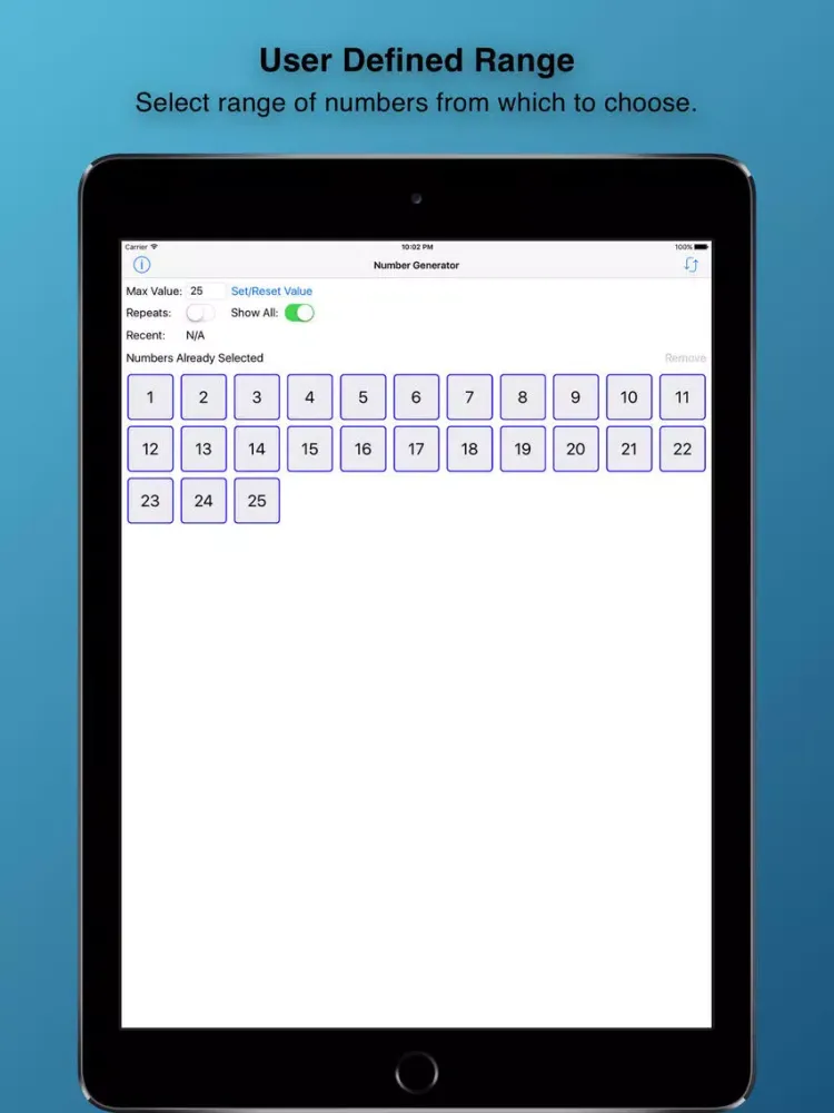 Capturas de pantalla de RandomGen iPad 
