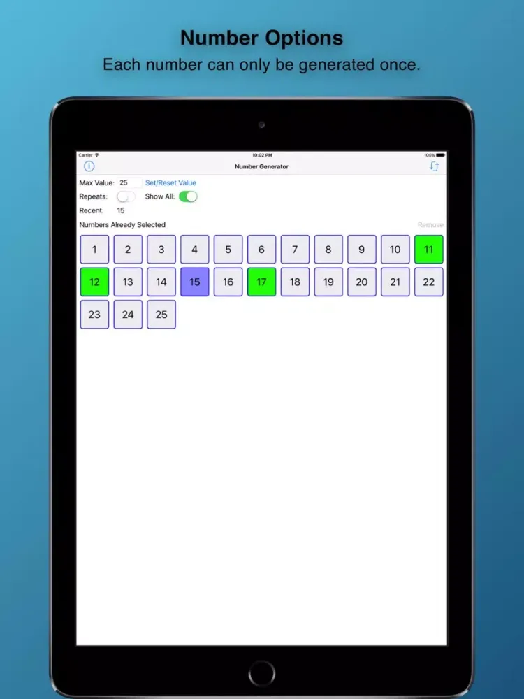 Capturas de pantalla de RandomGen iPad 