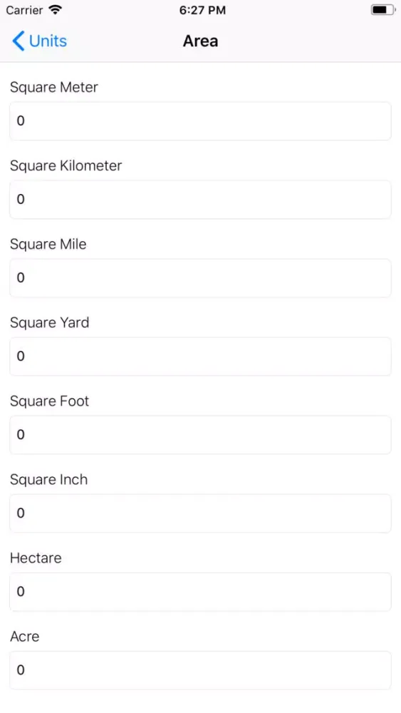 Скриншоты Multi Units Converter
