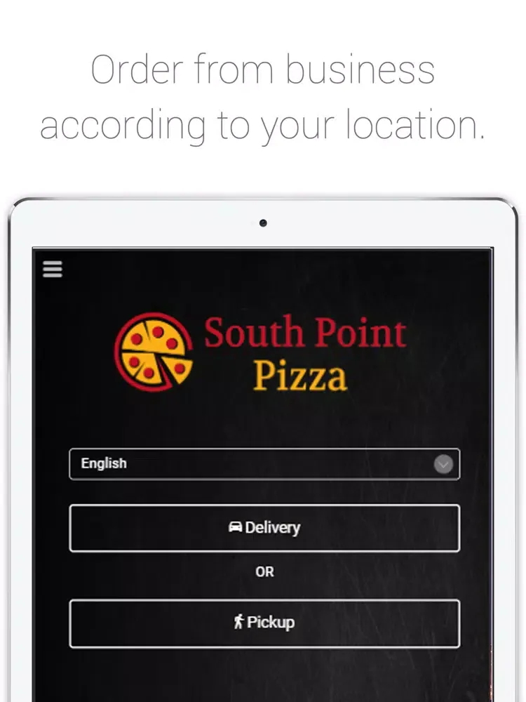 South Point Pizza iPad  Ekran Görüntüleri