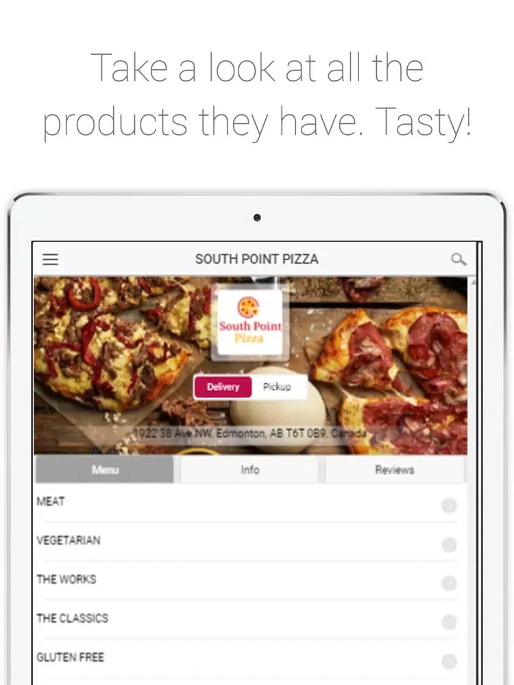 South Point Pizza iPad  Ekran Görüntüleri