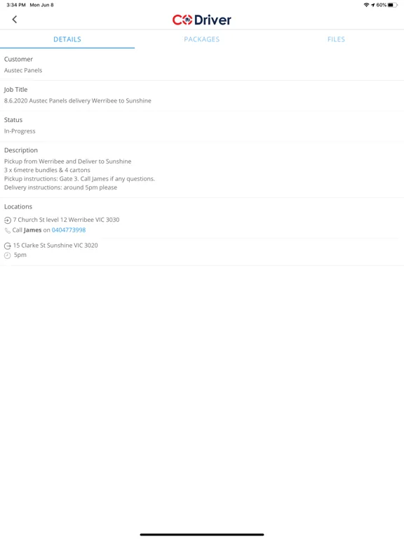 Screenshot di CoDriver - Courier Management iPad 