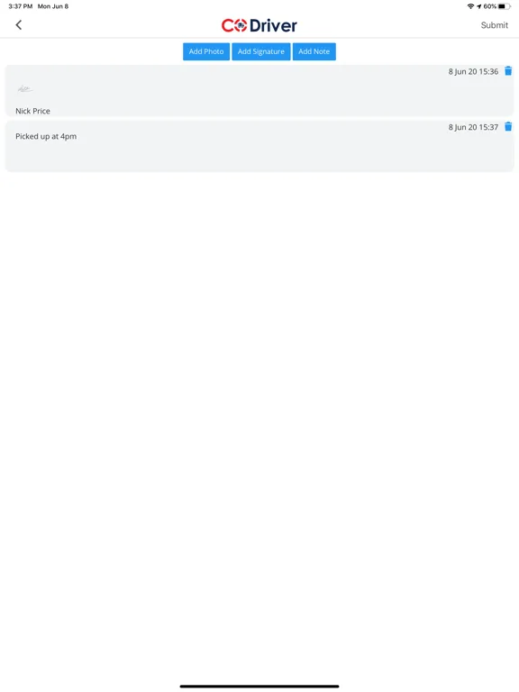 Screenshot di CoDriver - Courier Management iPad 