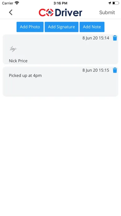 Screenshot di CoDriver - Courier Management