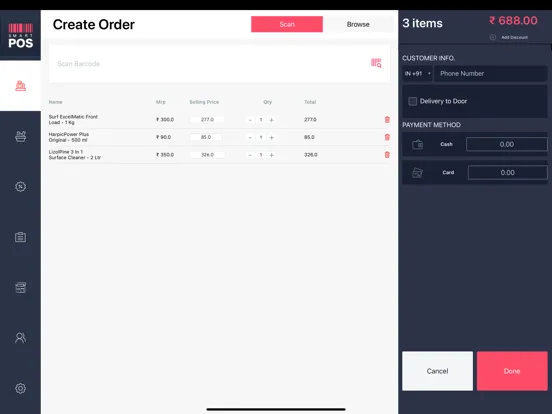 Capturas de pantalla de Smart Store POS iPad 