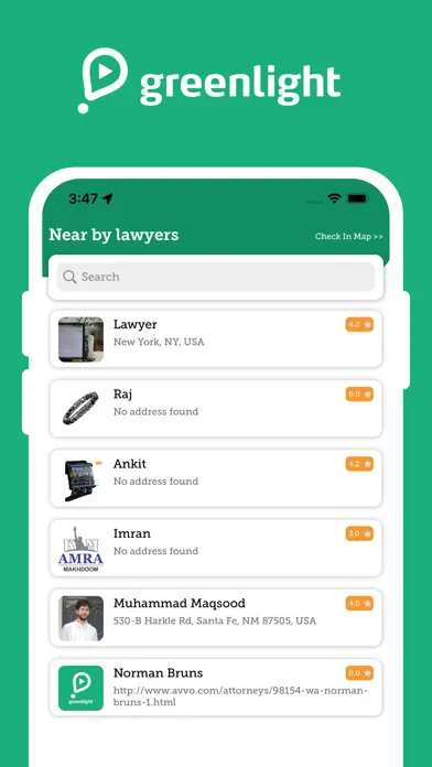 Ảnh chụp màn hình của The Greenlight App