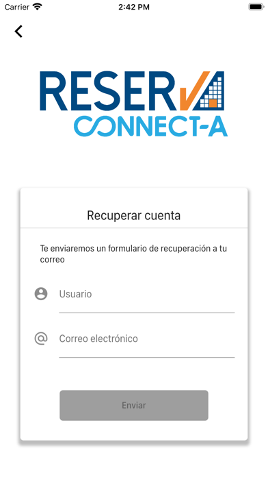Tangkapan skrin Reserva Connect-a