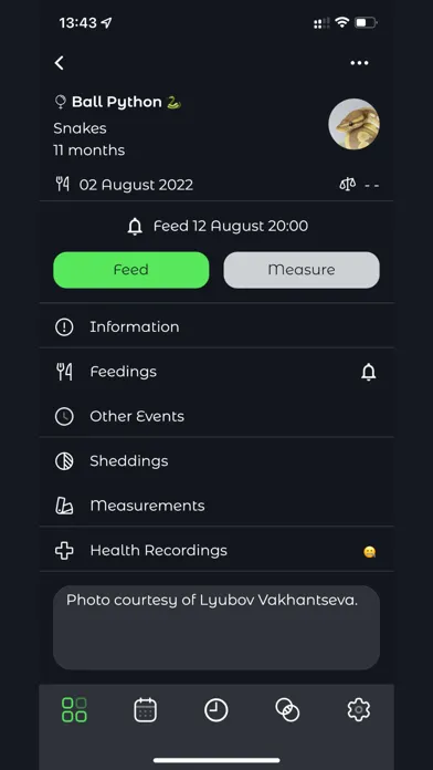 ภาพหน้าจอของ Reptile Rocket: pet tracker