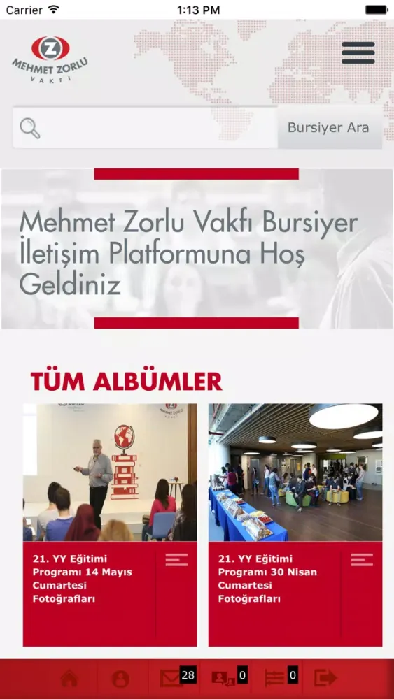 تصاویر MZV Bursiyer Platformu