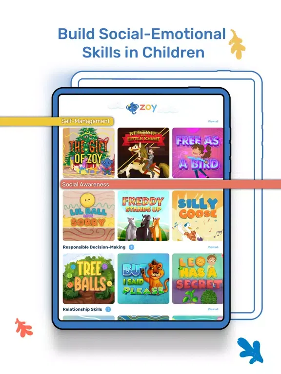 Zoy - Kids & Childrens Stories iPad  Screenshots