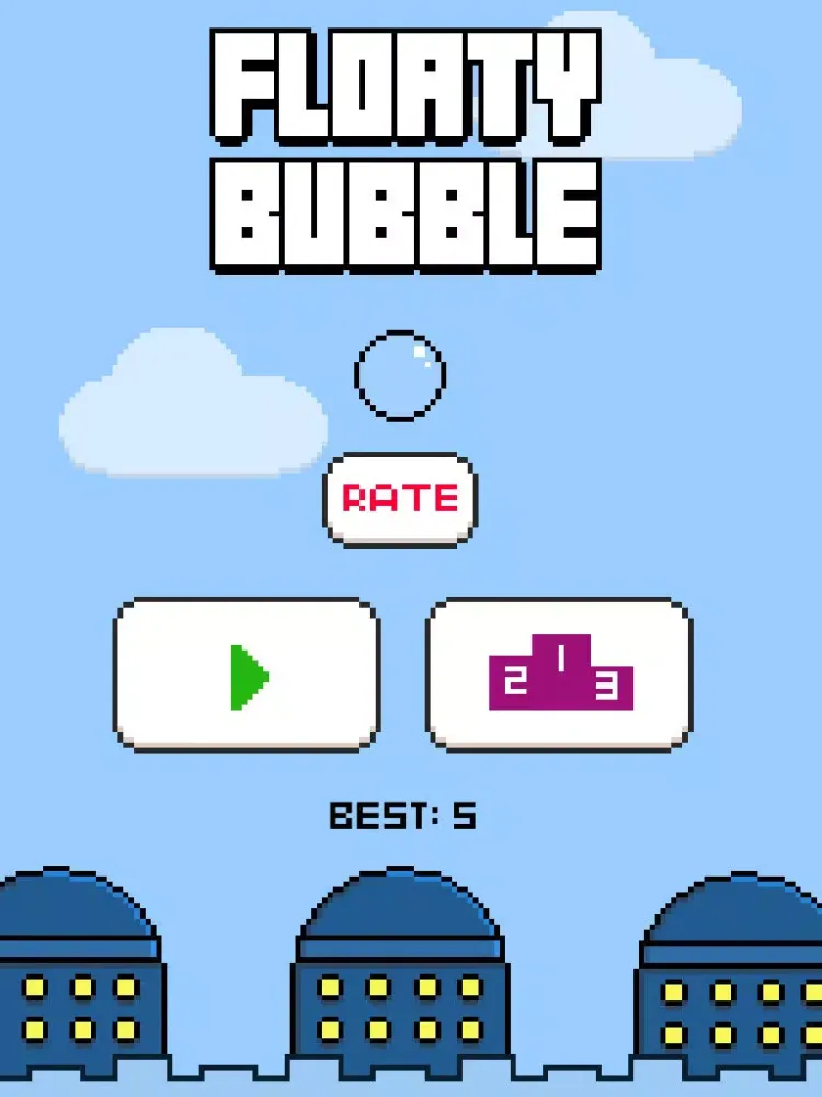 Floaty Bubble - Fly High and Free iPad  स्क्रीनशॉट