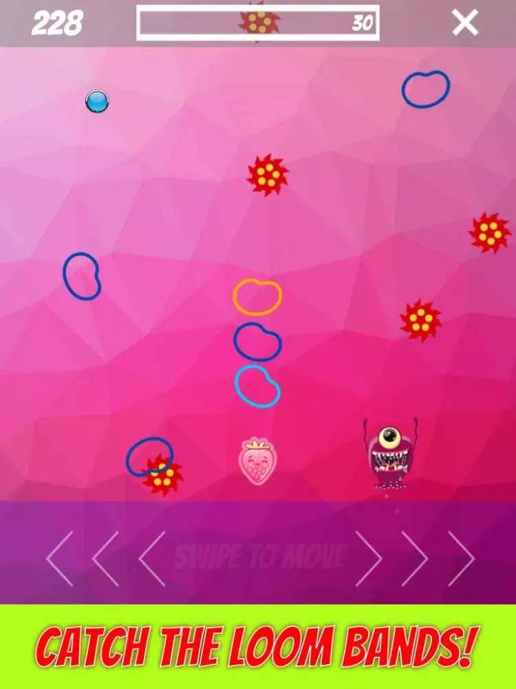 Tangkapan layar Loom Band Monster iPad 