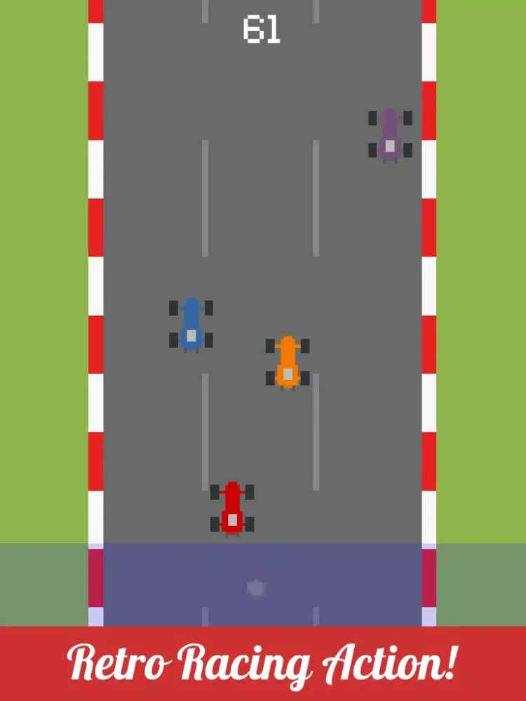 Tangkapan layar Retro Speed Racing iPad 