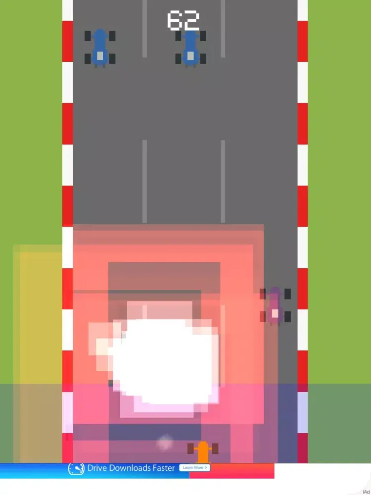 Tangkapan layar Retro Speed Racing iPad 