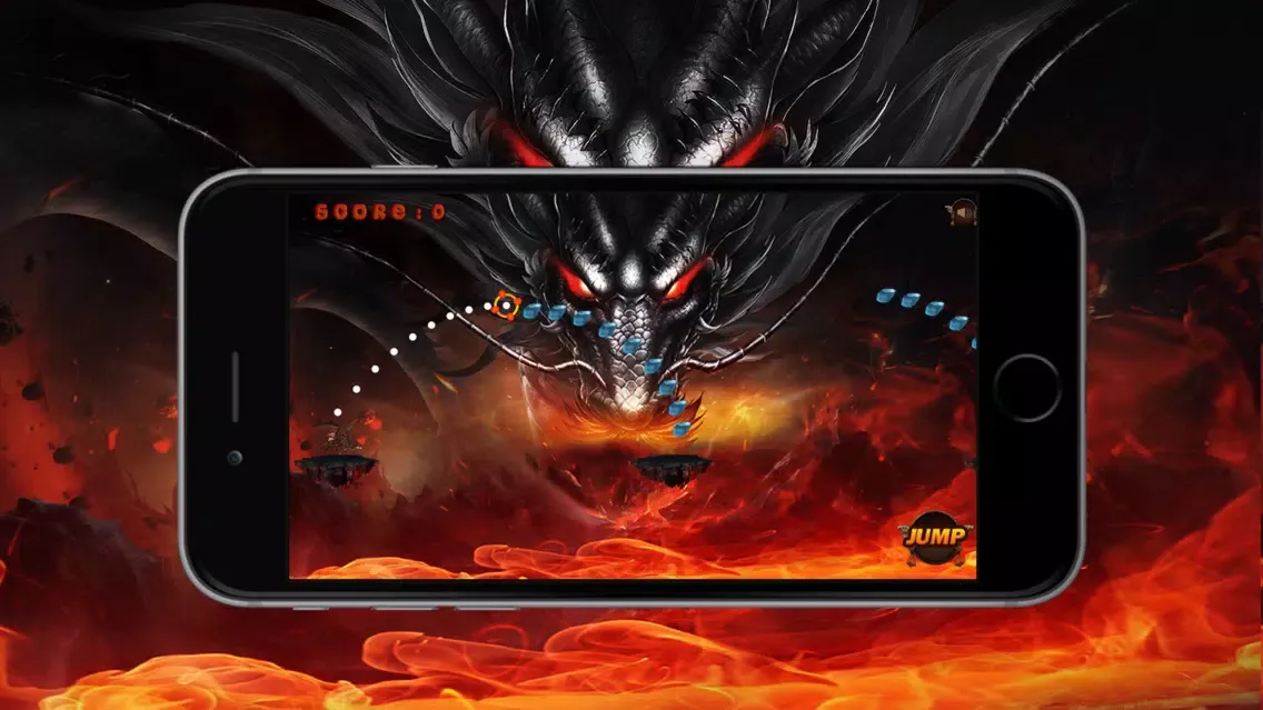 Zrzuty ekranu Dragon jump-Lava adventure