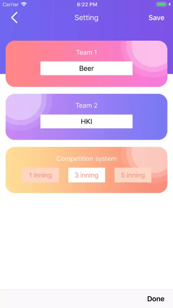 Volleyball Scoreboard Screenshots