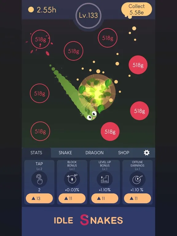 Zrzuty ekranu Idle Snakes-Control Balls iPad 