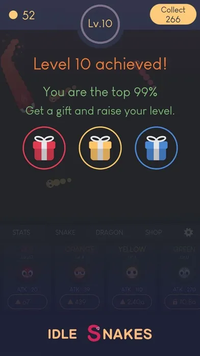 Zrzuty ekranu Idle Snakes-Control Balls