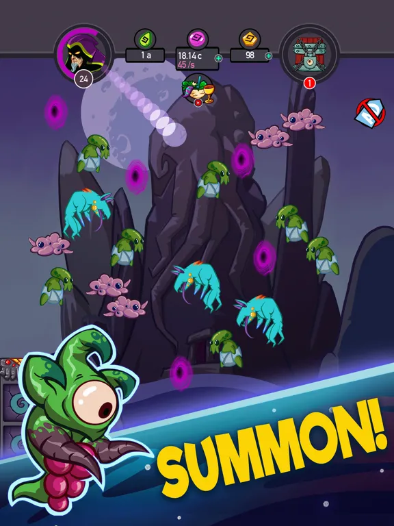 Tangkapan skrin Tap Temple: Monster Clicker iPad 