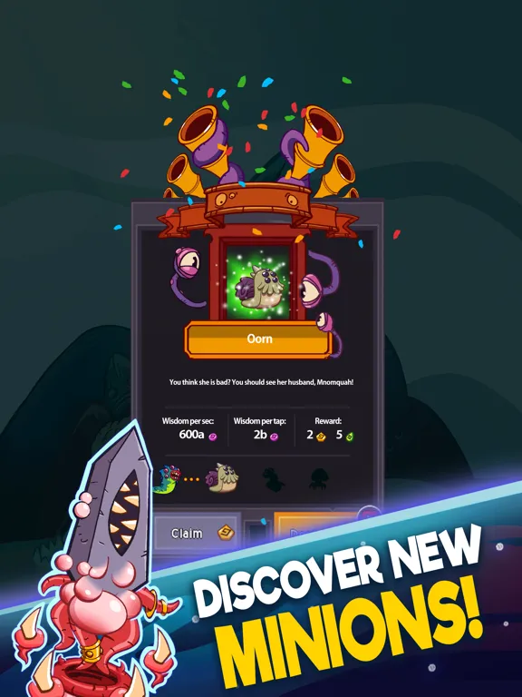 Tangkapan skrin Tap Temple: Monster Clicker iPad 