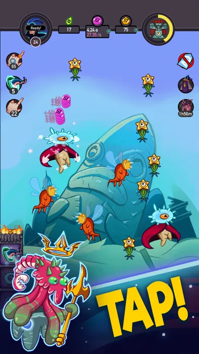 Tangkapan skrin Tap Temple: Monster Clicker
