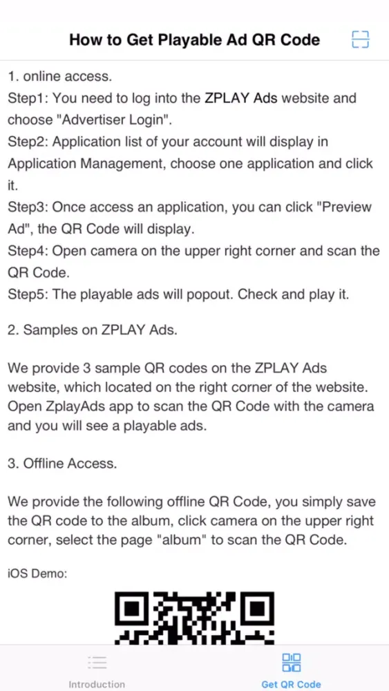 Tangkapan skrin ZPLAY Ads Preview Tool
