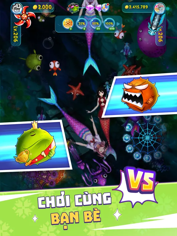 Ảnh chụp màn hình của FishFire ZingPlay iPad 