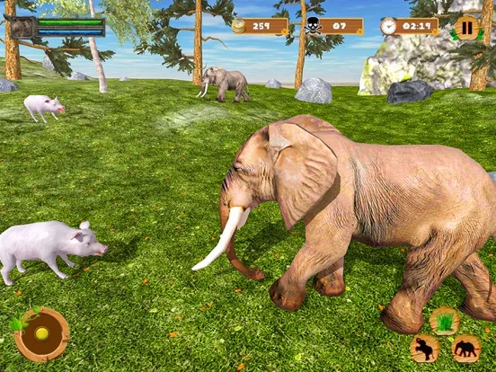 Wild Animal Elephant Simulator iPad  Ekran Görüntüleri