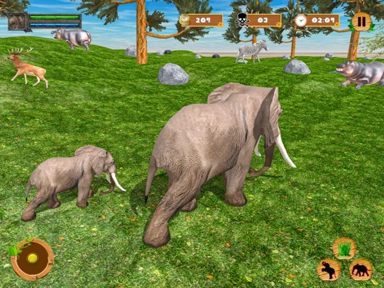 Wild Animal Elephant Simulator iPad  Ekran Görüntüleri