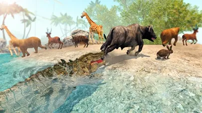 ภาพหน้าจอของ Hungry Crocodile Simulator