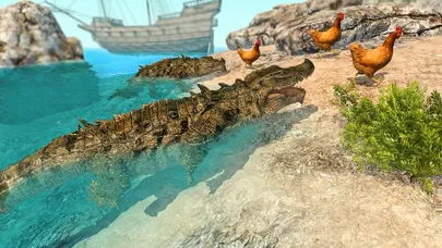 ภาพหน้าจอของ Hungry Crocodile Simulator