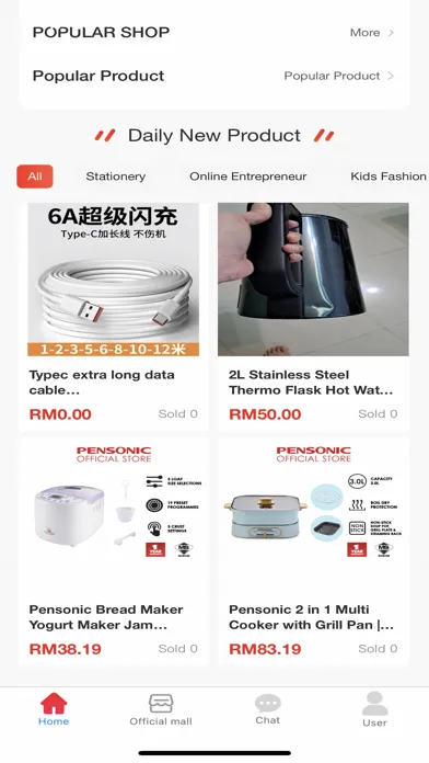 Screenshot di Onlynee Shop MY Jimat