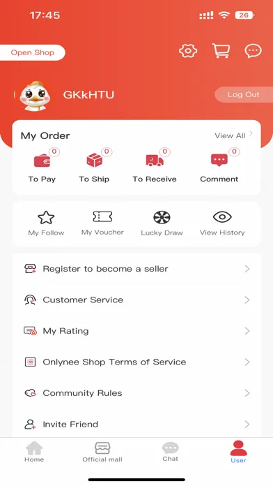 Screenshot di Onlynee Shop MY Jimat