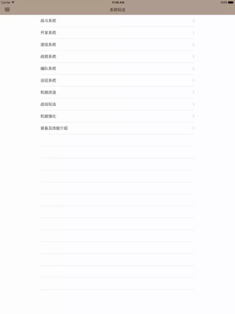 游戏攻略For皇牌机娘 iPad  스크린샷