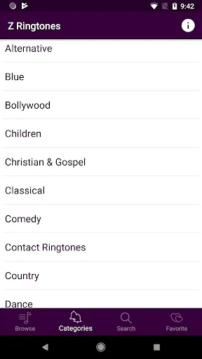 Ảnh chụp màn hình của Z Ringtones Premium 2024