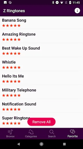 Ảnh chụp màn hình của Z Ringtones Premium 2024
