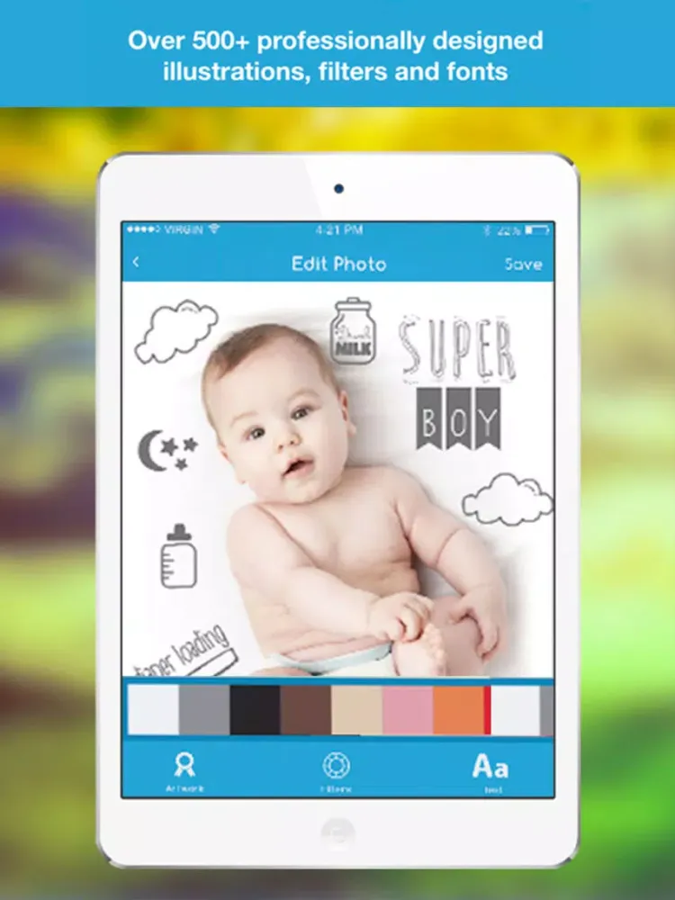 Zrzuty ekranu Baby Studio Pro - Pregnancy, Baby Milestones Pics iPad 
