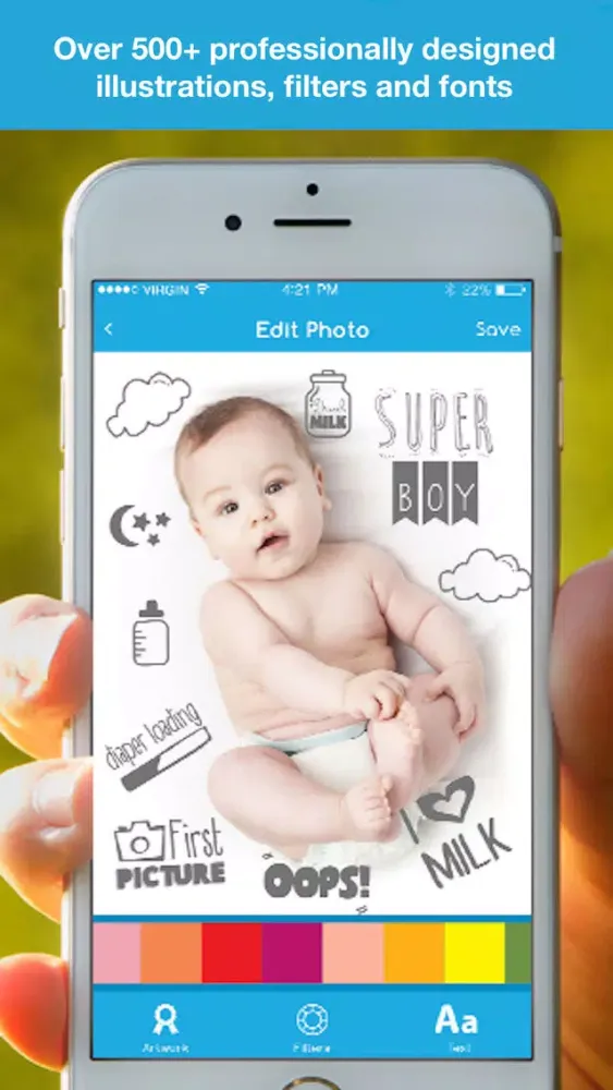 Zrzuty ekranu Baby Studio Pro - Pregnancy, Baby Milestones Pics