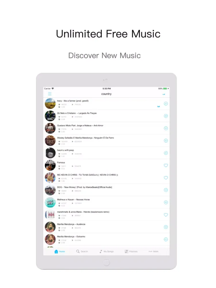 Zrzuty ekranu Music on Play - Music Player iPad 