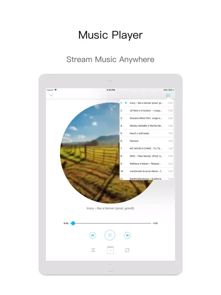Zrzuty ekranu Music on Play - Music Player iPad 