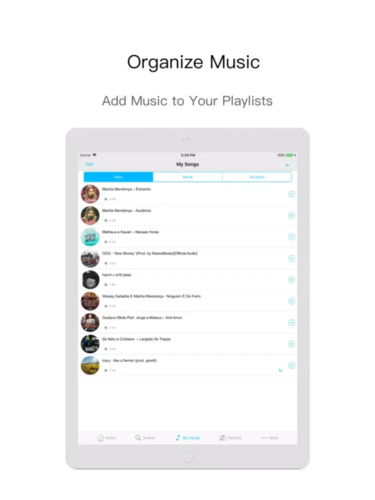 Zrzuty ekranu Music on Play - Music Player iPad 